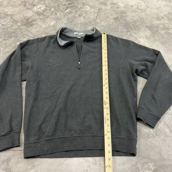 Peter Millar 1/4 Zip Pullover Sweater Men's Size Medium Gray - Picture 2 of 6